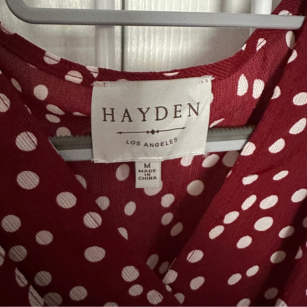 Red Polka Dot Mini Dress - Picture 3 of 8